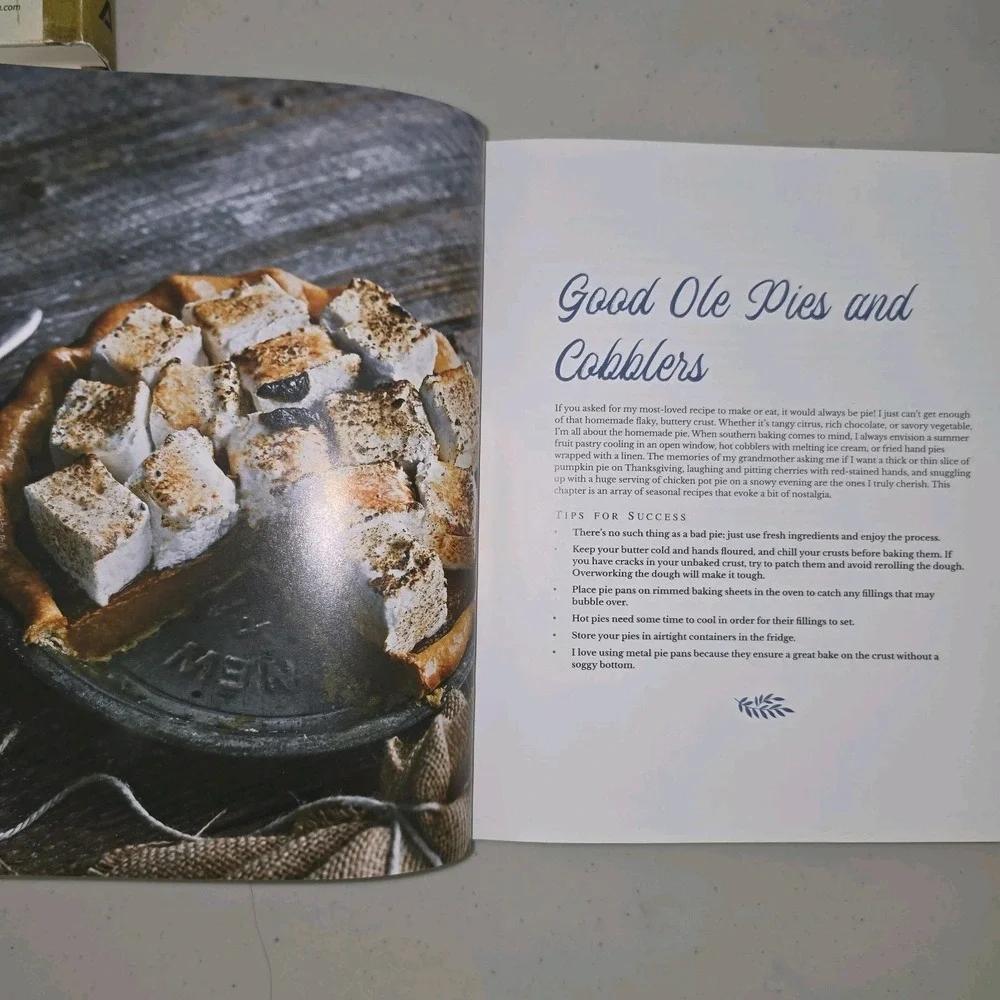 Southern Baking Cookbook Jenn Davis 2021 First Print Regional Desserts Page HC